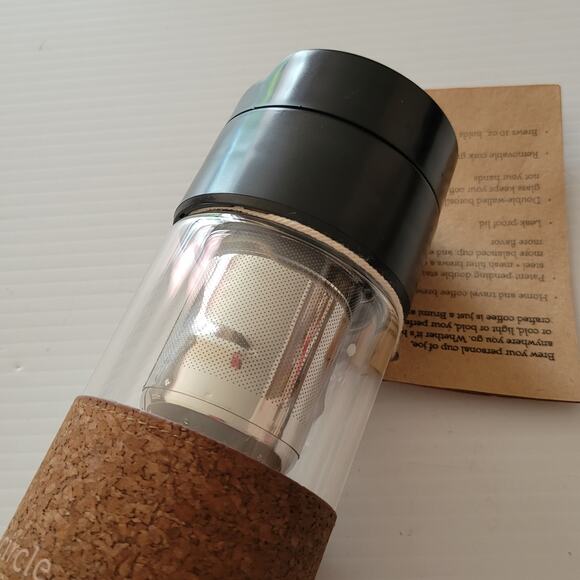 Full Circle Brumi Pour Over Brew Bottle Tumbler Travel Coffee Tea Infuser New - Picture 6 of 10